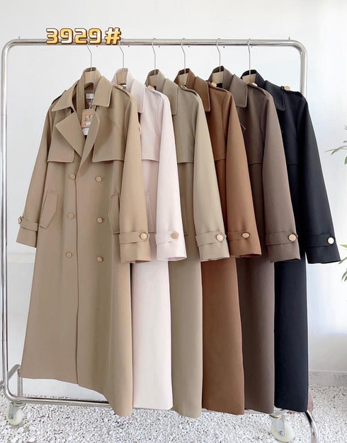 Long Trendy Trench Coat